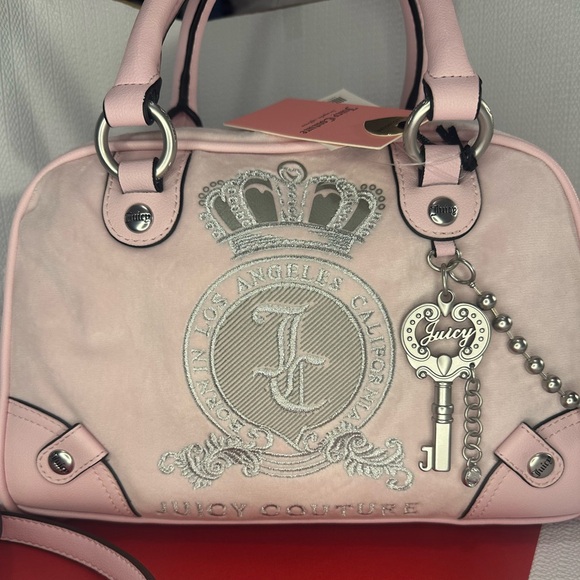 Juicy Couture Handbags - Juicy Couture Light Pink Satchel with Key Charm